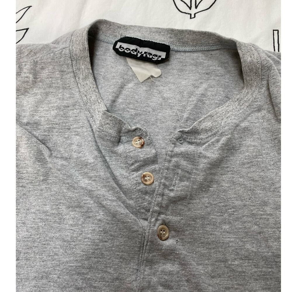 Body Rags Gray Henley T-Shirt - Picture 2 of 4